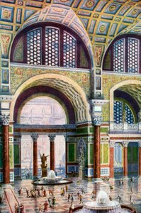 Le tepidarium des thermes de Caracalla, Rome, Italie, 1933-1934