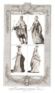 La famille royale actuelle publiée le 9 mai 1795 par Alexander Hogg - Unbekannt