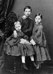 Les trois enfants aînés du grand-duc Konstantin Nikolaïevitch de Russie, vers 1860-1861 - Unbekannt
