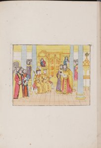 La cérémonie de mariage du tsar Mikhaïl Féodorovitch et Yevdokiya Loukianovna, 1810 - Unbekannt