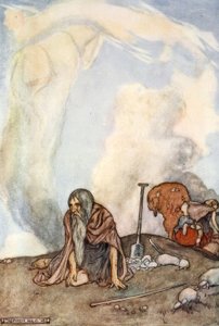 Le cheval blanc avait disparu de leurs yeux comme une couronne de brume, vers 1910