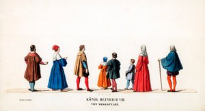Costumes de théâtre pour la pièce de Shakespeare, Henry VIII, 19ème siècle