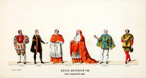 Conceptions de costumes de théâtre pour la pièce de Shakespeare, Henri VIII, XIXe siècle