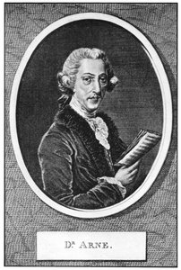 Thomas Augustine Arne 1710-1778, compositeur anglais - Unbekannt