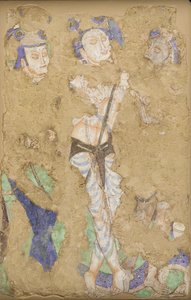 Trois figures, de la grotte 224, 4ème-6ème siècle - Unbekannt