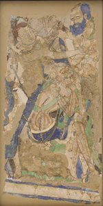 Trois figures, de la grotte 224, IVe-VIe siècle