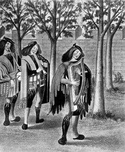 Trois ménestrels, vers 1480, 1910