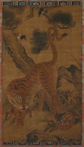 Tigre avec des petits et des pies, 15ème siècle