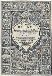 Page de titre de la Bible de Genève, 1614, 1947