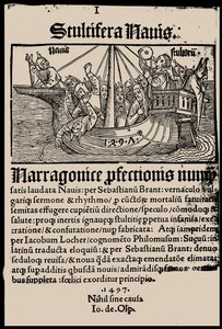 Page de titre du livre La Nef des fous de Sebastian Brant - Unbekannt
