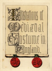 Page de titre avec lettrage illuminé et sceaux de cire rouge - Unbekannt