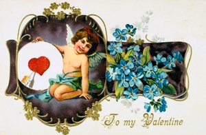 À ma Valentine, carte de Saint-Valentin américaine, 1907