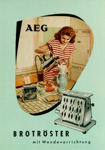 Grille-pain. Publicité AEG