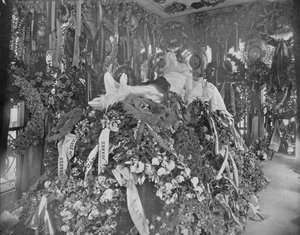 Tombe de Juarez, cimetière de San Fernando, ville de Mexico, vers 1897