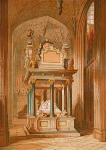 Tombe de la reine Élisabeth. - Abbaye de Westminster, c1845, 1864