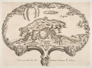 Plan topographique de Porto Ercole en forme d