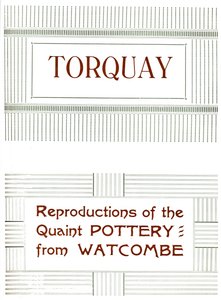 Torquay - Reproductions de la poterie pittoresque de Watcombe, 1919 - Unbekannt