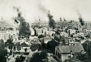 Semaine tragique 1909, Incendie des couvents