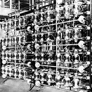 Valves de transmission à la station Marconi à Carnarvon, Gwynedd, 1926