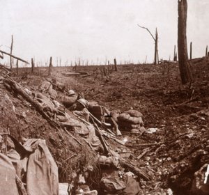 Tranchées, Vaux, nord de la France, vers 1914-1918