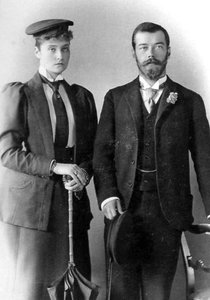 Tsarévitch Nicolas Alexandrovitch de Russie et princesse Alix de Hesse, Londres, 1894