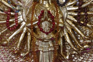 Temple bouddhiste Tu An. Quan Am bodhisattva de la compassion ou déesse de la Miséricorde, Saint-Pierre-en-Faucigny, France