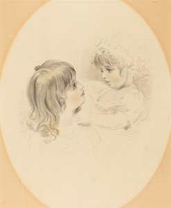 Deux enfants, début du 19ème siècle