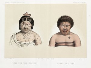 Deux femmes Guaycuru, Amérique du Sud, c 1843-1847