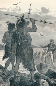 Deux indigènes disputent le débarquement du capitaine Cook, 1904 - Unbekannt