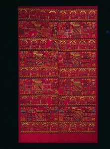 Deux fragments de panneaux tissés en tapisserie, 1000-1460s - Unbekannt