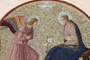 Mosaïque du tympan représentant l