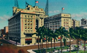 Hôtel U S. Grant et Plaza. San Diego, Californie, vers 1941