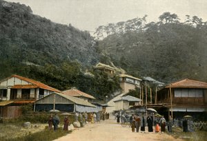 Une rue à Nunobiki, près de Kobe, 1900