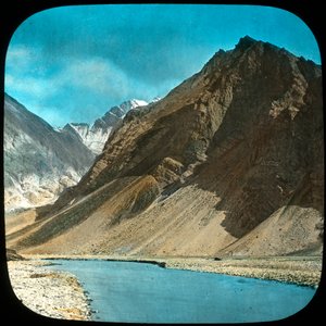 Cours supérieur de la rivière Indus, Cachemire, Inde, fin 19e ou début 20e siècle