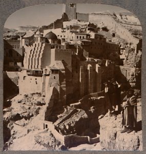 Vallée de Mar Saba et couvent, de Brook Kedron, vers 1900 - Unbekannt