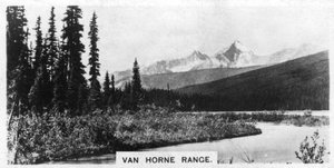 Chaîne Van Horne, Rocheuses canadiennes, vers 1920
