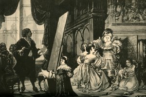 Vandyck peignant les enfants de Charles Ier, 1883