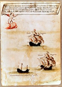 La flotte de Vasco da Gama en mer, 1497 - Unbekannt