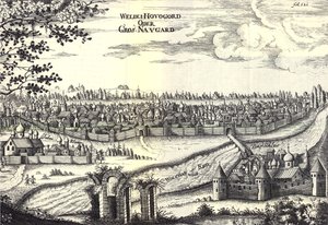 Velikiy Novgorod Illustration des Voyages au Grand-Duc de Moscovie et au Roi de Perse par Adam Olearius, 1656 - Unbekannt