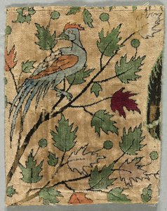 Fragment de Velours, Khusrau Voit Shirin se Baigner, 1550-99