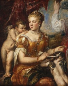 Vénus bandant les yeux de Cupidon