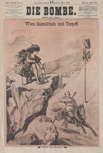 Vera Zasulich et Trepov Couverture de Die Bombe, 1878