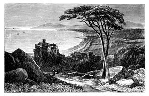 Château de Victoria, avec Killiney-Bray Head au loin, Irlande, vers 1888 - Unbekannt