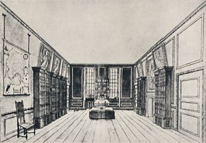 Vue vers la Tamise dans la bibliothèque de Samuel Pepys, York Buildings, 1928 - Unbekannt