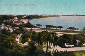 Vue de Malabar Hill, Bombay, vers 1920