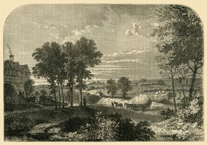 Vue de la maison de Moll King, Hampstead, en 1760, vers 1876 - Unbekannt
