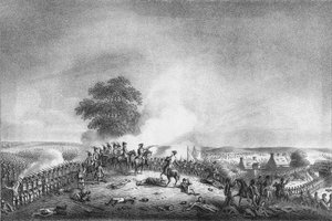 Vue de Mont St. Jean de la bataille de Waterloo
