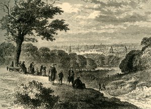 Vue de One-Tree Hill, Greenwich Park, en 1846, vers 1878 - Unbekannt