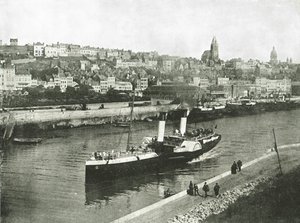 Vue depuis le quai ouest, Boulogne, France, 1895 - Unbekannt