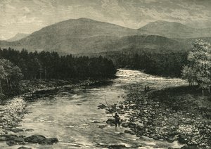 Vue depuis le vieux pont, Invercauld, Braemar, 1898
